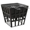 vidaXL 2-i-1 b&aring;lfad og grill 34x34x48 cm st&aring;l