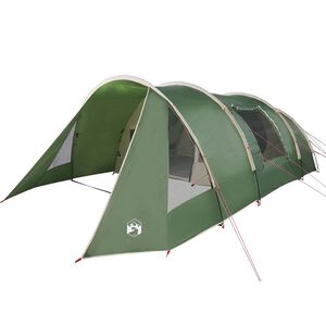 vidaXL Tunnel telt til 5 personer Gr&oslash;n og Hvid 805 x 405 x 211 cm