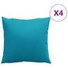vidaXL sofahynder 4 stk. bl&aring; 60x60 cm stof