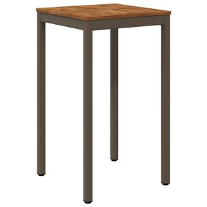 vidaXL Have Bar Bord Naturlig og Kaffe 60 x 60,5 x 105 cm