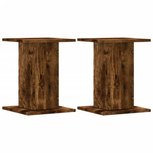 vidaXL h&oslash;jtalerstativer 2 stk. 30x30x40cm konstrueret tr&aelig; r&oslash;get egetr&aelig;