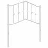vidaXL udskiftningsgavl 80 cm metal hvid