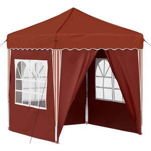 vidaXL Pop-up Festtelt Terrakotta 195 x 195 x 245 cm Oxford stof