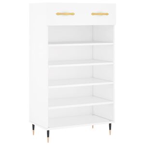 vidaXL skoreol 60x35x105 cm konstrueret tr&aelig; hvid