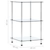 vidaXL reol 3 hylder 40x40x67 cm hærdet glas transparent