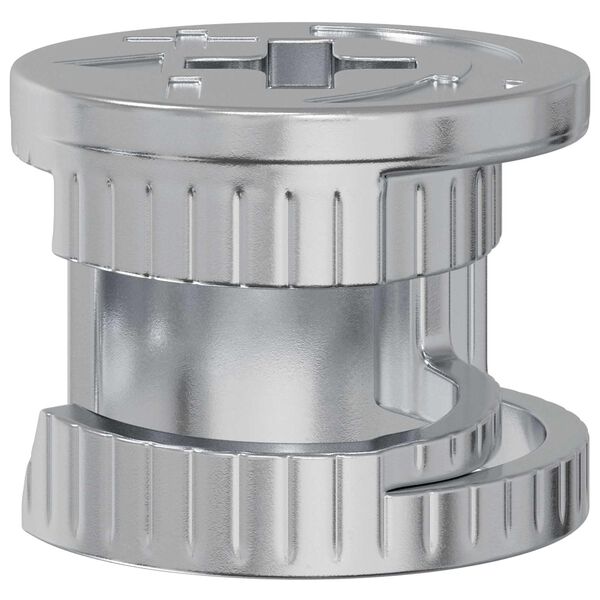 vidaXL Kam L&aring;s Skruer 12 pcs S&oslash;lv 15 x 11,5 mm Metal