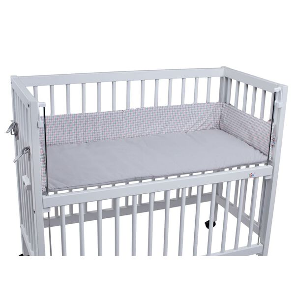 tiSsi sengerand til Sophie-tremmeseng diamantdesign pastelfarver