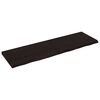 vidaXL bordplade til badev&aelig;relse 200x60x(2-6) cm massivt tr&aelig; m&oslash;rkebrun