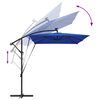 vidaXL Parasol Azurblå 294 x 200 x 270 cm Polyester og Aluminium