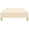 vidaXL Boxspring sengeramme 80x200 cm stof cremefarvet