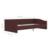 vidaXL daybed med madras og USB 90x200 cm stof lilla