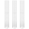 vidaXL rundt gabion-havebede 3 stk. &Oslash;30x200 cm galvaniseret st&aring;l