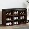 vidaXL skob&aelig;nk 82x32x50 cm konstrueret tr&aelig; brun egetr&aelig;sfarve