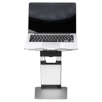 ErgoLine justerbart laptopstativ Tall 28x28x10 cm sølvfarvet