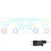 vidaXL Jule Stjerne 432 LED'er Flerfarvet 182 x 58 cm PVC