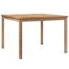 vidaXL havebord 110x110x77 cm massivt teaktr&aelig;