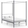 vidaXL sengestel til himmelseng 120x200 cm metal gr&aring;