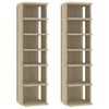 vidaXL skoskabe 2 stk. 27,5x27x102 cm sonoma-eg