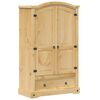 vidaXL garderobe "Corona" 101x52x170 cm massivt tr&aelig; fyrretr&aelig;