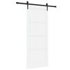 vidaXL Skyded&oslash;r ORKDAL Hvid 83 x 202 cm Massivt fyrretr&aelig;