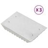 vidaXL strigler 3 stk. aluminium s&oslash;lvfarvet