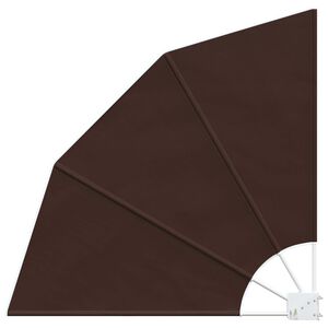 vidaXL Balkon Afsk&aelig;rmning 140 x 140 cm Polyester Brun