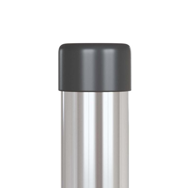 vidaXL Hegnssøjler 12 pcs Sølv 80 cm Pulverlakeret Stål