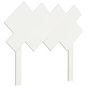 vidaXL sengeg&aelig;rde 92x3x81 cm massivt fyrretr&aelig; hvid