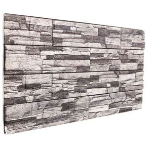 vidaXL V&aelig;gpaneler 10 stk. 100 x 50 cm M&oslash;rkegr&aring; og lysegr&aring; EPS Skum