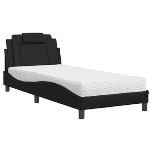 vidaXL seng Viana med madras 80x200 cm kunstl&aelig;der sort