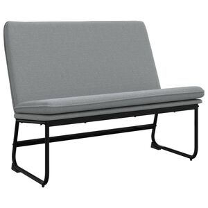 vidaXL b&aelig;nk 100x75x76 cm stof lysegr&aring;