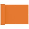 vidaXL Balkon Afsk&aelig;rmning 200 x 400 cm Stof med PU-bel&aelig;gning Orange
