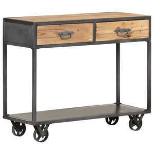 vidaXL konsolbord 90x35x74 cm massivt genbrugstr&aelig;