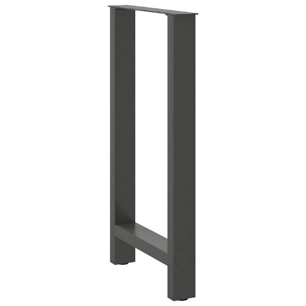 vidaXL barbordsben antracit 2 stk. 50x(90-91) cm st&aring;l