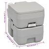 vidaXL transportabelt campingtoilet og h&aring;ndvask