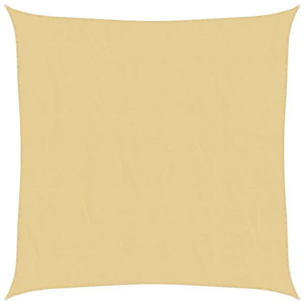 vidaXL solsejl 3x3 m 100 % polyesterstof sandfarvet