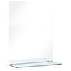 vidaXL v&aelig;gspejl med hylde 30x50 cm h&aelig;rdet glas