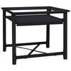 vidaXL Vaskemaskine Pedestal Sort 60 x 56 x 52 cm St&aring;l