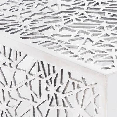 vidaXL sofabord geometriske udskæringer aluminium