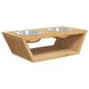 vidaXL l&oslash;ftede hundesk&aring;le 35,5x18x10,5 cm bambus