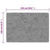 vidaXL gulvtæppe 160x230 cm skridsikkert og vaskbart antracitgrå