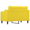 vidaXL 2-personers sofa 120 cm stof lysegul