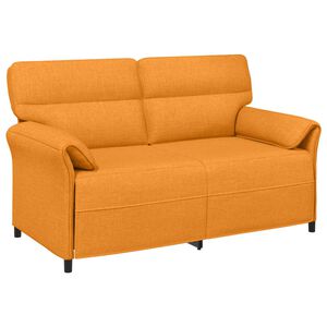 vidaXL 2-personers sofa 2-personers M&oslash;rk Gul 158 x 83 x 95 cm Stof