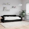 vidaXL daybed med madras 90x190 cm stof sort