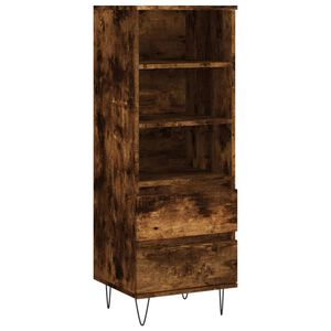 vidaXL skab 40x36x110 cm konstrueret tr&aelig; r&oslash;get egetr&aelig;