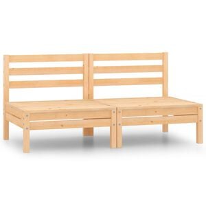 vidaXL 2-personers havesofa massivt fyrretr&aelig;
