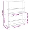 vidaXL Magasin Rack 2 pcs Gr&aring; Sonoma 60 x 12 x 70 cm Konstrueret tr&aelig;
