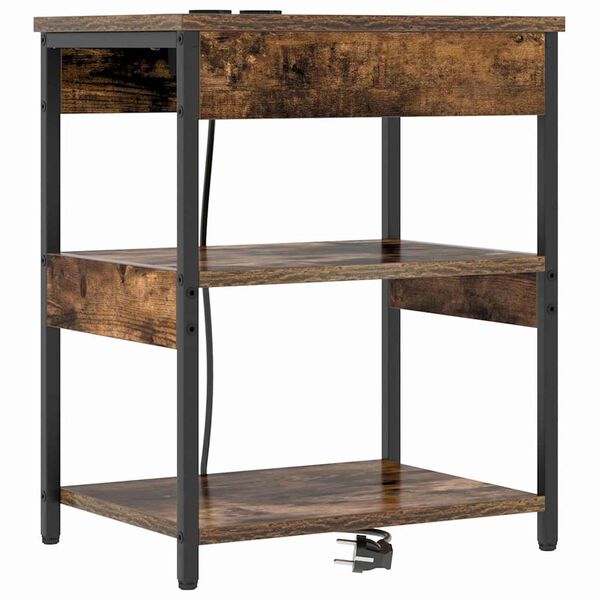 vidaXL Natskab R&oslash;get eg 41 x 31 x 51 cm Konstrueret tr&aelig;