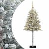 vidaXL Kunstig juletr&aelig; med kugler 120 cm 150 LED'er Varm hvid
