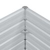 vidaXL h&oslash;jbed 240x80x77 cm galvaniseret st&aring;l s&oslash;lvfarvet